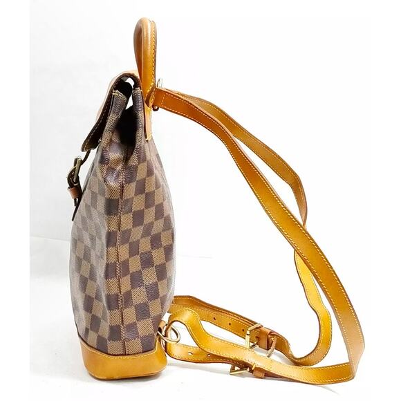 Louis Vuitton Brown and Tan Checkered Shoulder Bag - Picture 3 of 9
